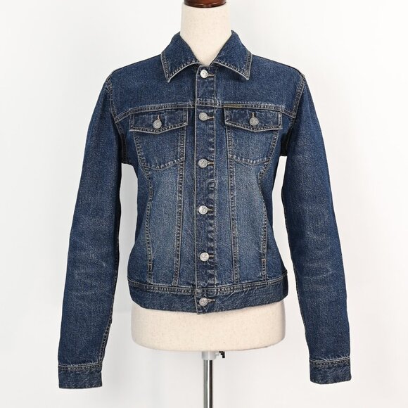 Vintage 90's Blue Denim CALVIN KLEIN JEANS Jean Jacket - S - Picture 1 of 5